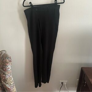 Betabrand Straight Leg Classic Yoga Pants Dress Pants Black Large comfort